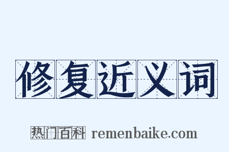 修复近义词是什么意思的图片